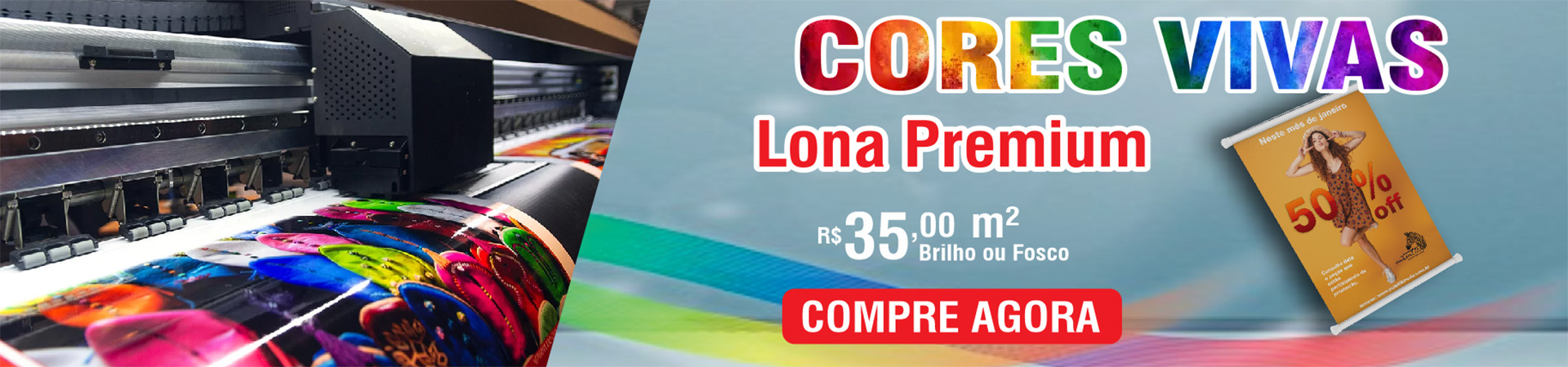 focus comunicação visual banner - lona premium